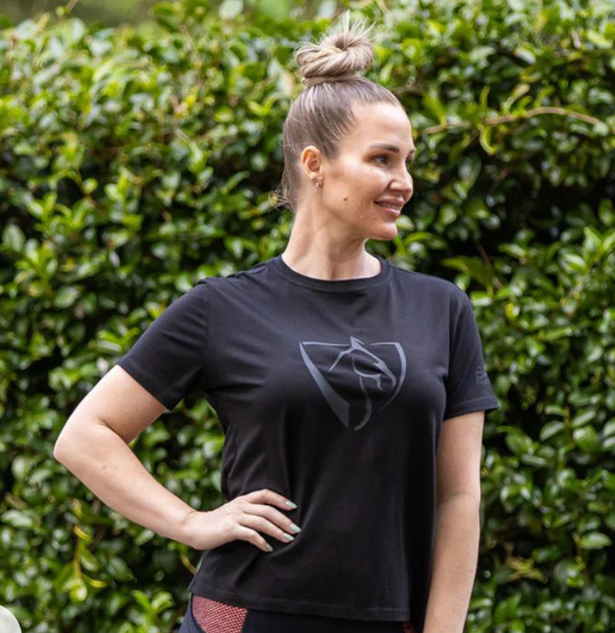 BARE Black logo T-Shirt - Black