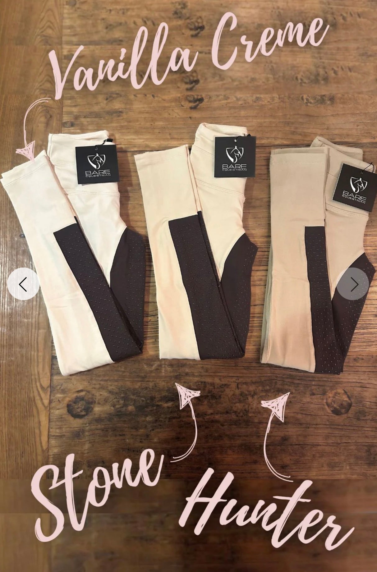 BARE UltraSlim 2-Tone Competition Tights - Vanilla & Havana Brown
