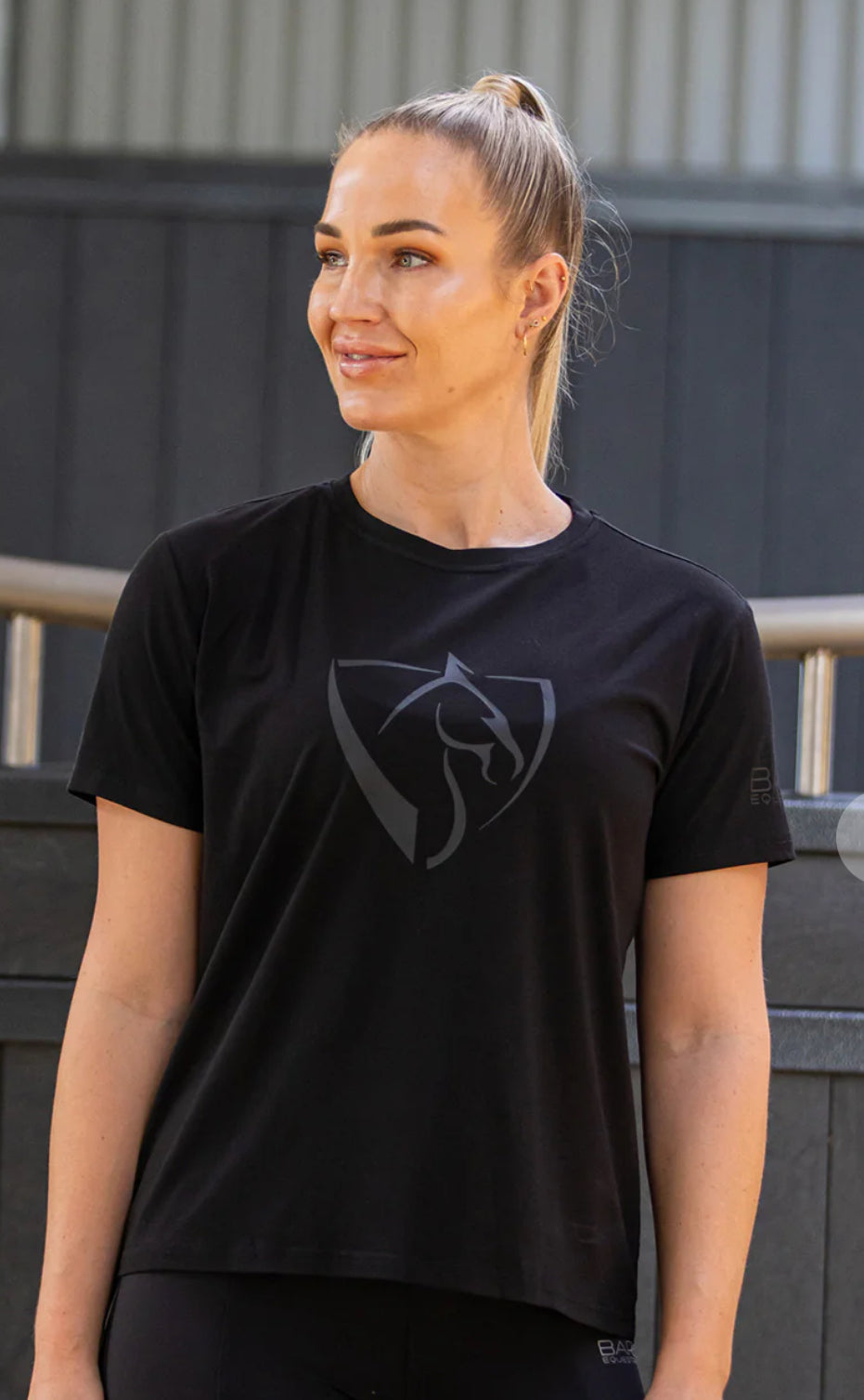 BARE Black logo T-Shirt - Black