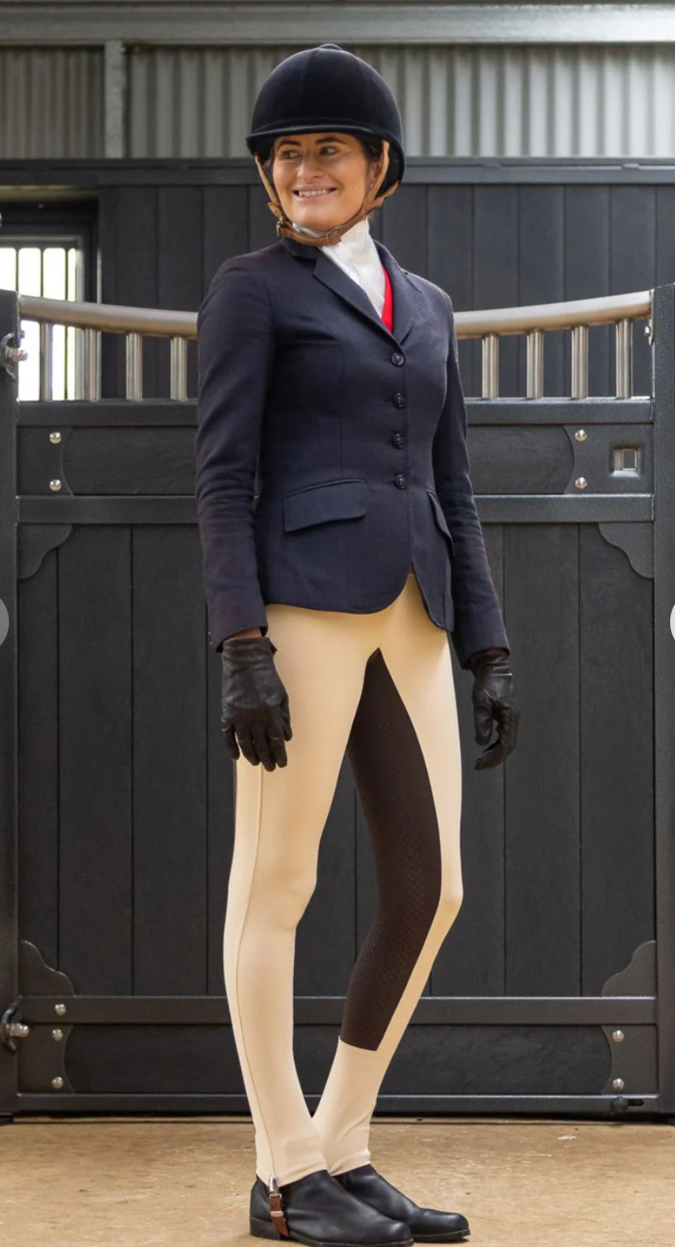 BARE UltraSlim 2-Tone Competition Tights - Stone & Havana Brown