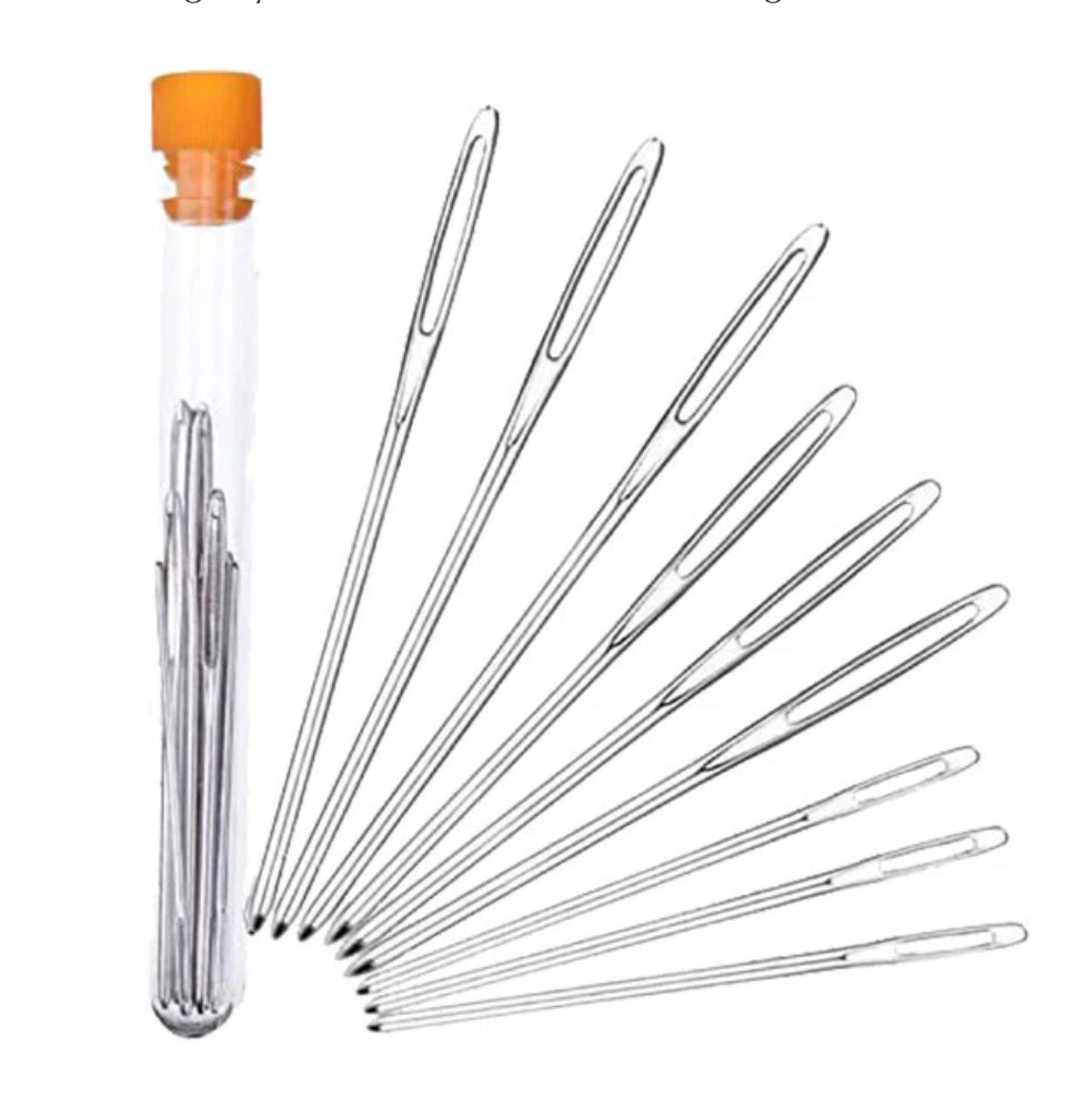 Large Eye Blunt Stainless Steel Plaiting Needles
