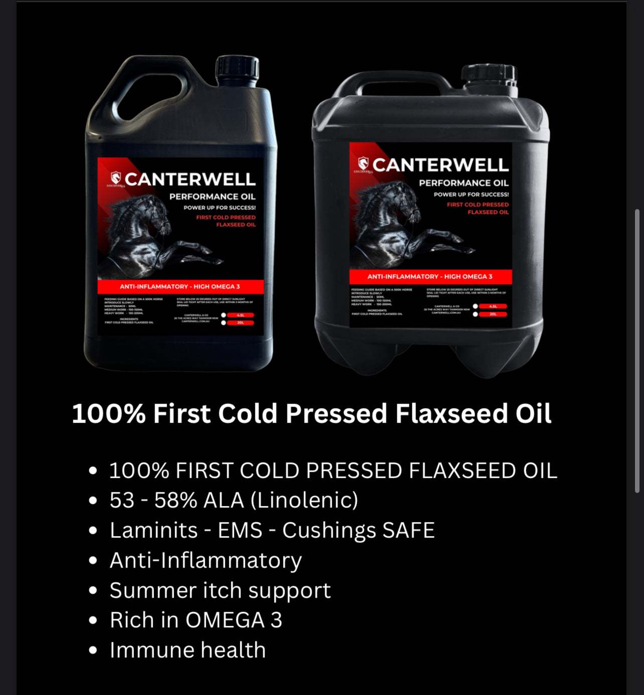 Canterwell First Cold Pressed Flaxseed Oil