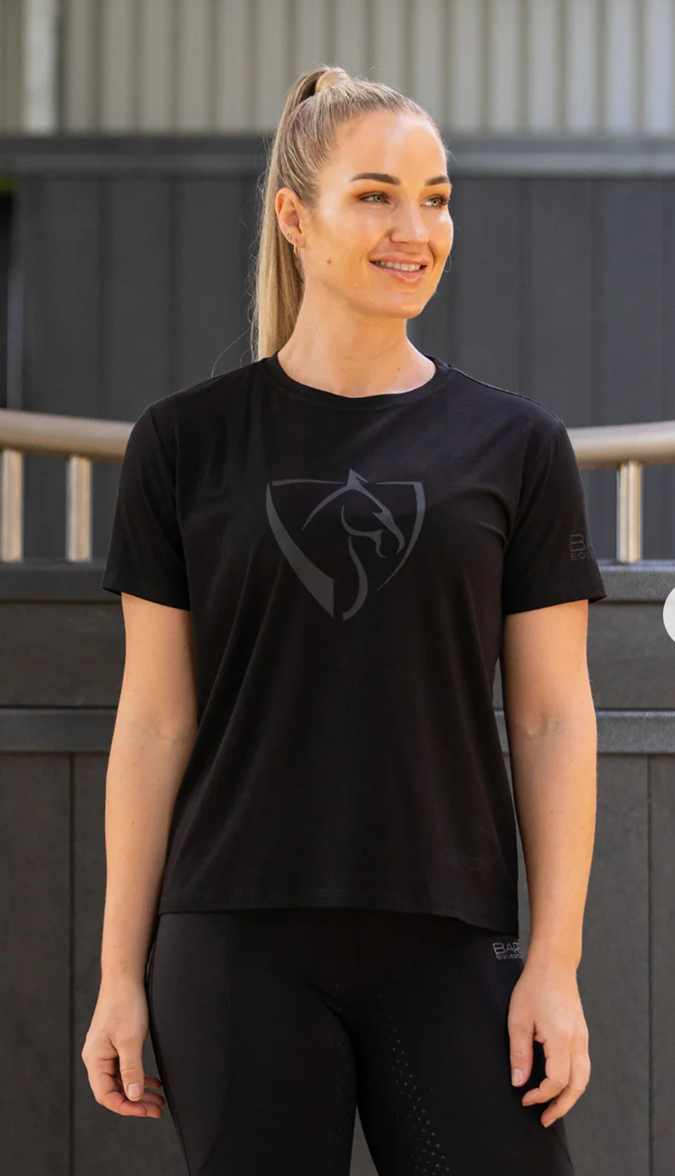 BARE Black logo T-Shirt - Black