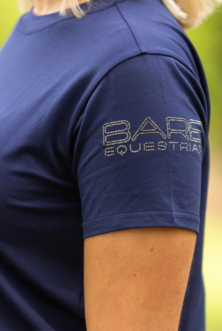 BARE Diamond Series Logo T-Shirt - Navy